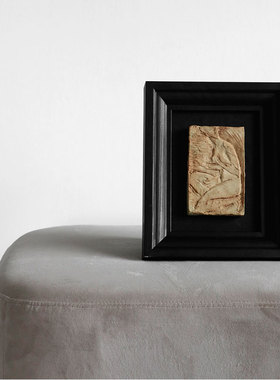 oroliving原创Jeff咖啡染浮雕复古装饰画《Madame de Pompadour》