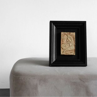 Pompadour oroliving原创Jeff咖啡染浮雕复古装 Madame 饰画