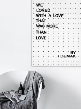 oroliving简约EVA字母磁贴冰箱贴创意家居装饰流言磁力ins数字贴