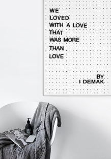 oroliving简约EVA字母磁贴冰箱贴创意家居装饰流言磁力ins数字贴