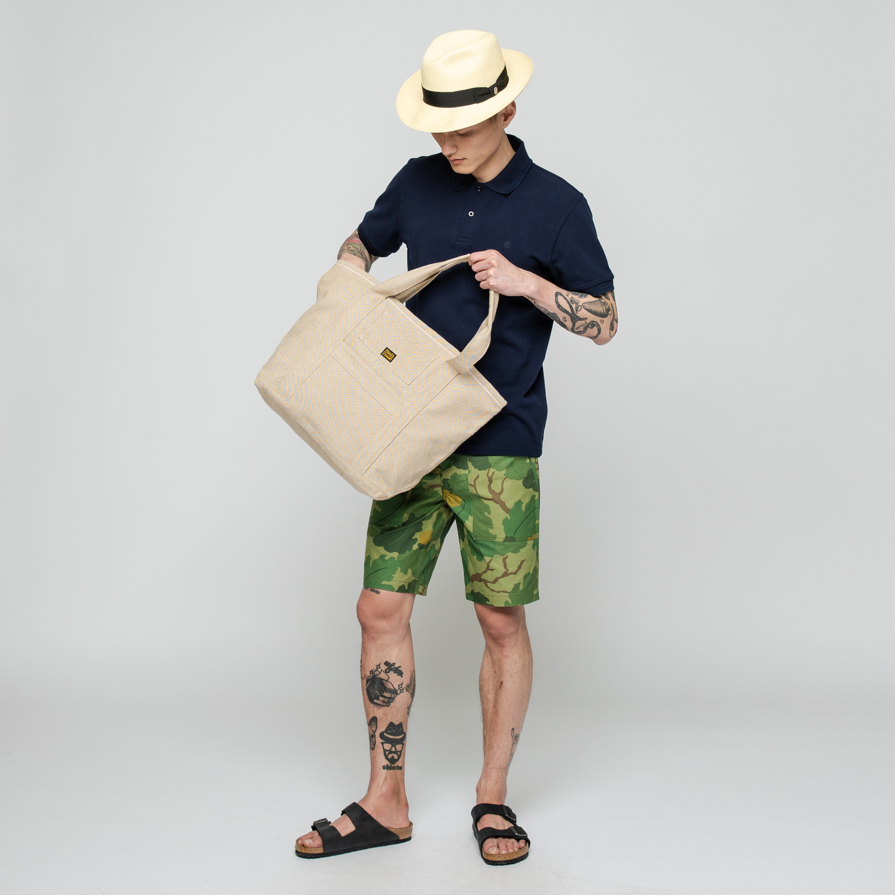 捭和（BAI-HE DENIM）越战MITCHELL 米歇尔迷彩 军事短裤