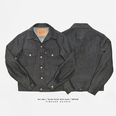 捭和（BAI-HE DENIM）咒3 黑梦牛仔夹克 557复古黑牛 TYPE-3