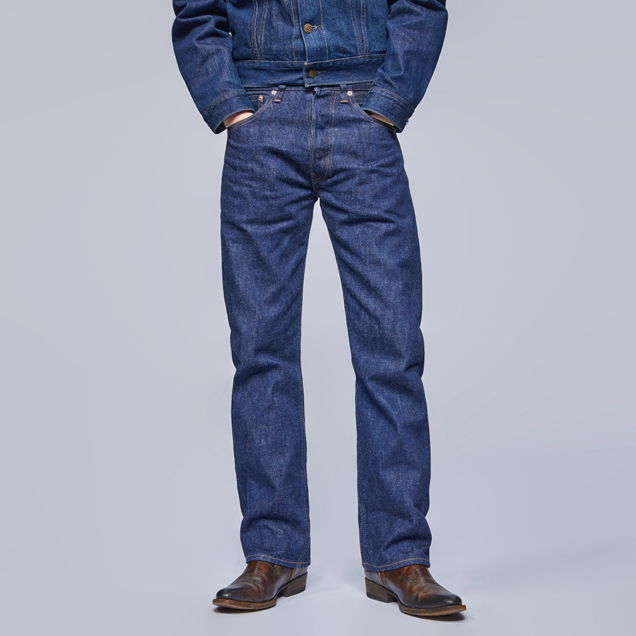 捭和（BAI-HE DENIM）T1905 修身直筒 新疆长绒棉 原色赤耳牛仔裤
