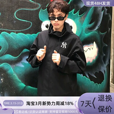 MLB男女防风保暖梭织连帽外套