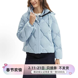 Skechers斯凯奇女子冬季新款保暖休闲面包羽绒服P425U091L423W052