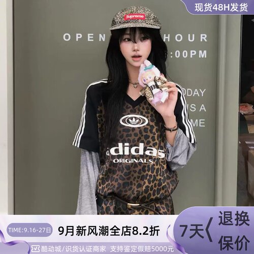 Adidas阿迪达斯三叶草女修身短袖