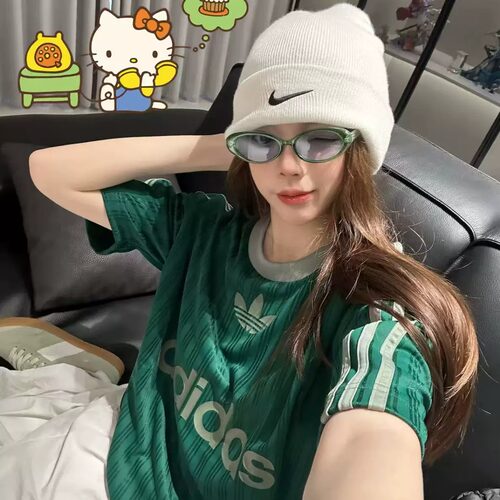 Adidas阿迪达斯三叶草男透气短袖