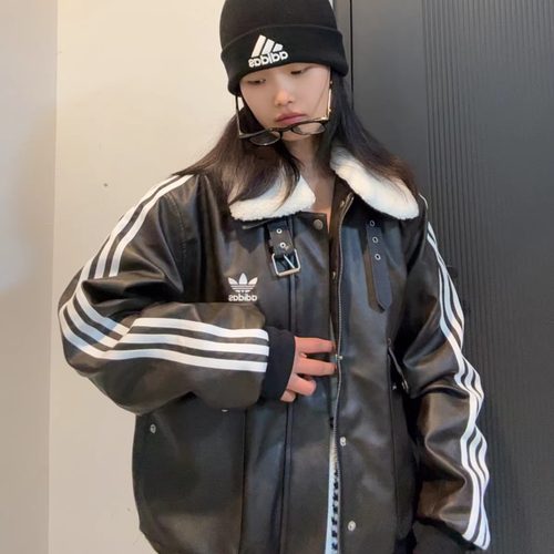 Adidas阿迪达斯三叶草男运动棉服
