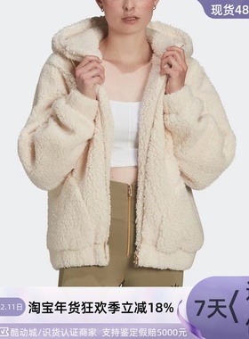 Adidas/阿迪达斯三叶草女子羊羔绒外套 HG6676-77HY4255-56HS9524