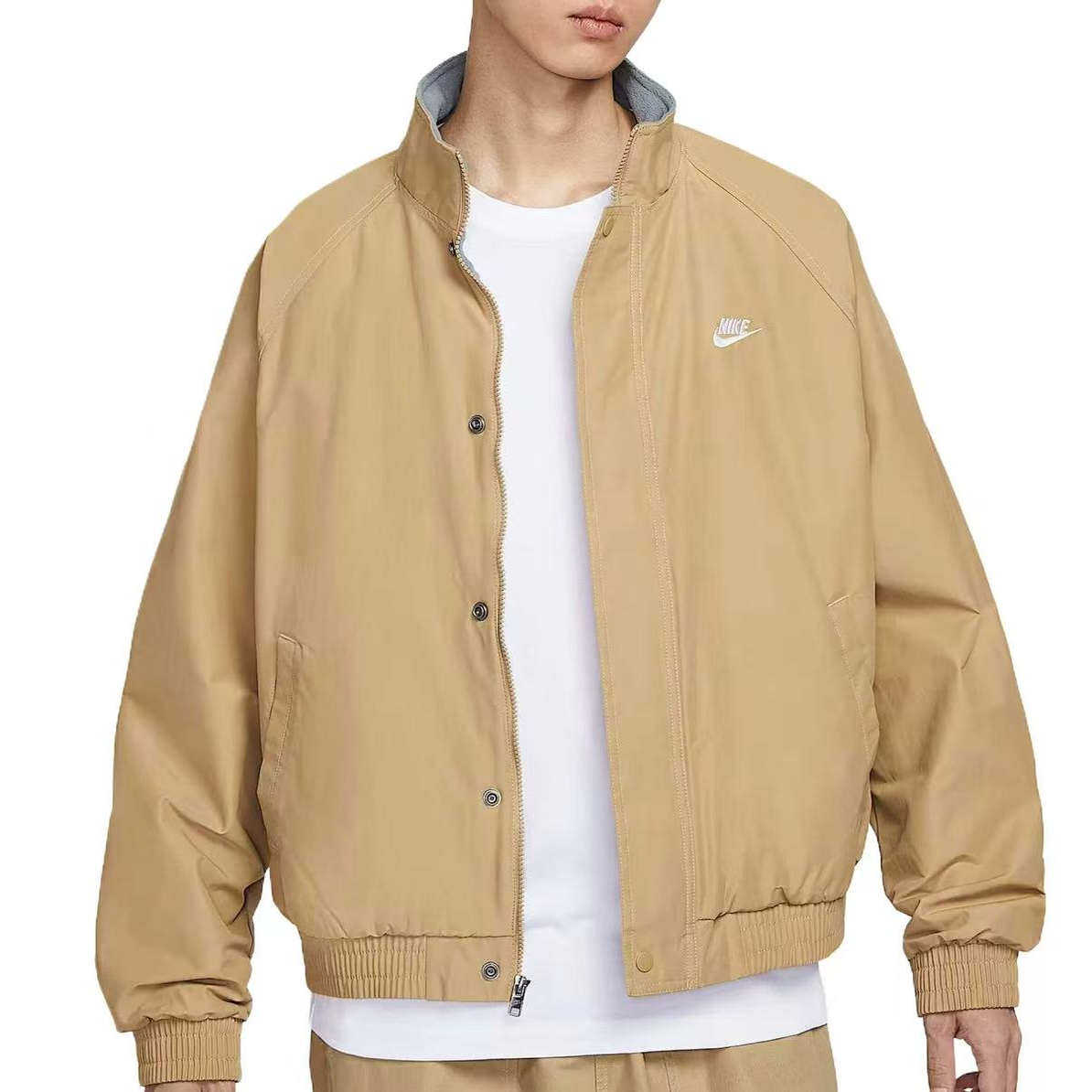 Nike耐克防风夹克男立领拉链梭织