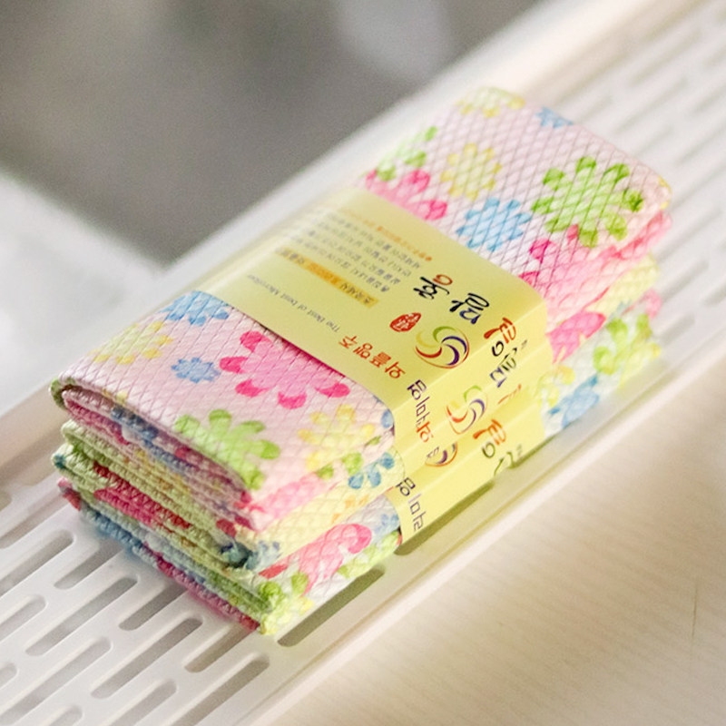 鱼鳞抹布厨房专用吸水无痕洗碗布