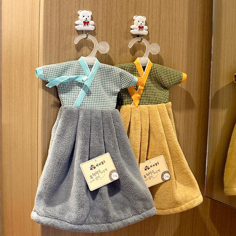 小裙子擦手巾可爱不掉毛挂式擦手毛巾超强吸水家用厨房洗手间儿童,家庭/个人清洁工具,厨房擦手巾,淘宝优惠券,粉丝福利购,淘宝优惠卷