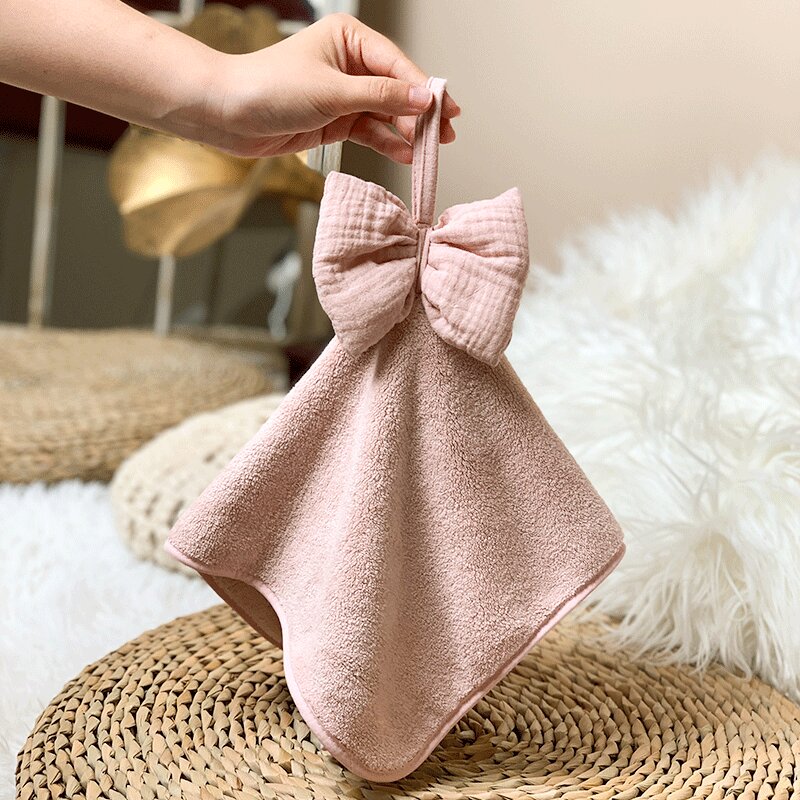 擦手巾挂式可爱柔软吸水速干毛巾