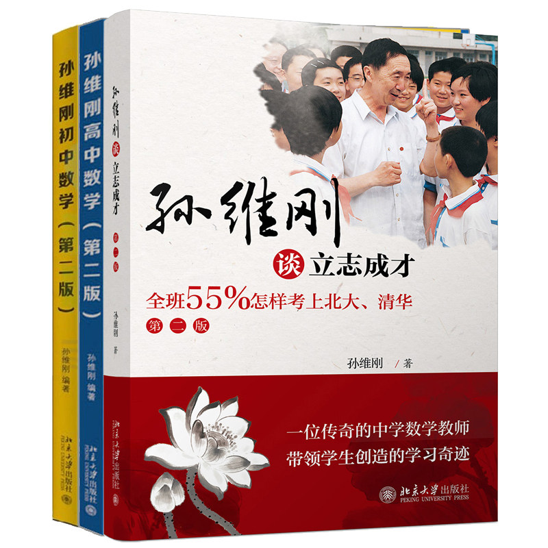 孙维刚高中数学 二版+孙维刚初中数学 二版+孙维刚谈立志成才 套装3册 教育李镇西 北京大学出版社书籍