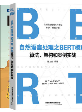 自然语言处理之BERT模型算法、架构和案例实战 + BERT基础教程 Transformer大模型实战 2本图书籍