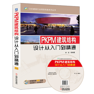 PKPM建筑结构设计从入门到精通 CAD建筑行业项目实战系列丛书 建筑结构设计师的bi备案头 李波 著 机械工业出版社书籍