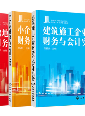 房地产企业财务与会计实务+小企业财务与会计实务+建筑施工企业财务与会计实务共3本 房地产财务报表分析书 小企业会计操作图书籍