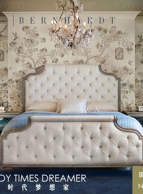 进口家具本哈特Bernhardt美式奢华现代简约双人床主卧359-HFR09