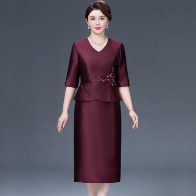 喜婆婆婚宴装2025新款高贵年轻