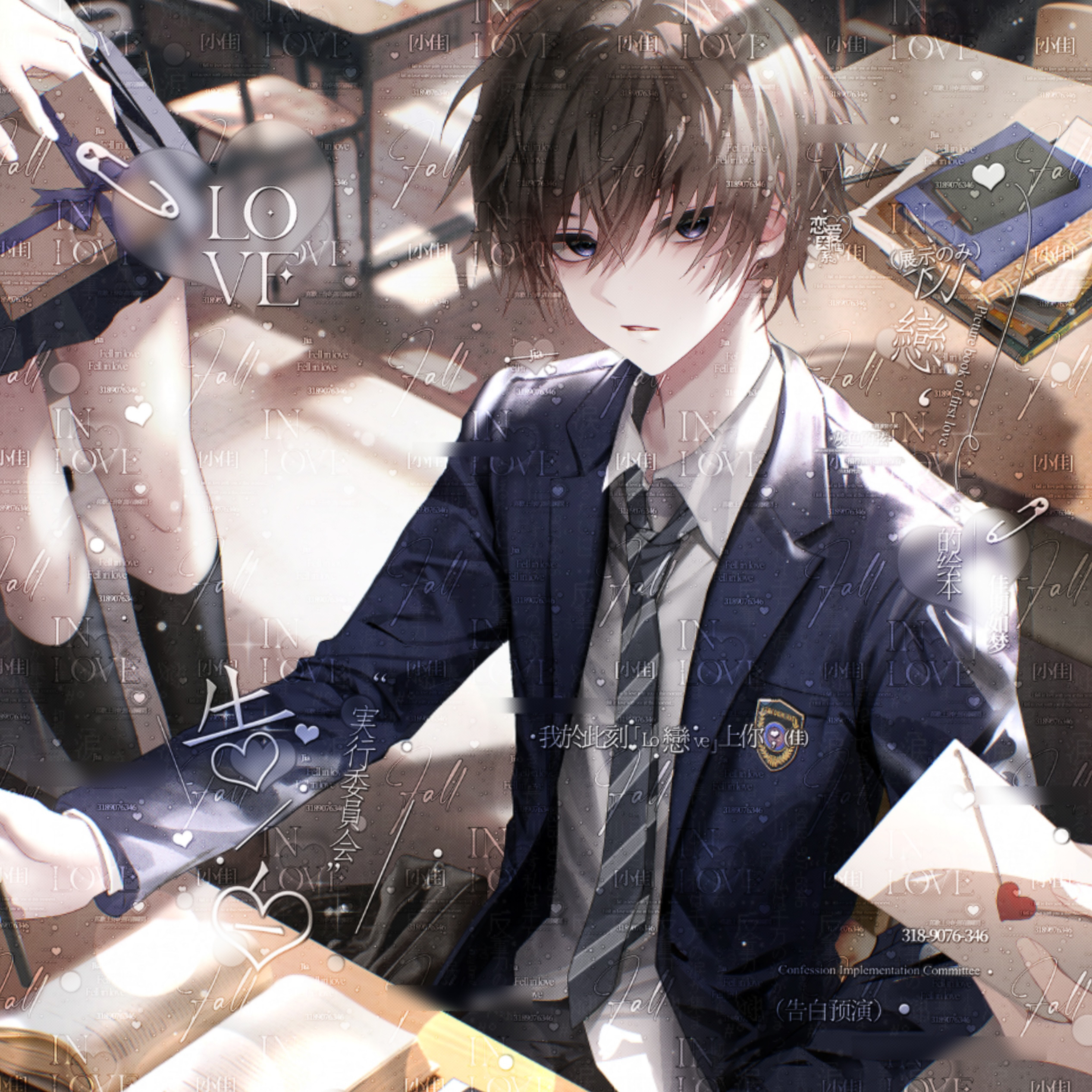 打包72张 灰色的弦扭蛋4期 男生日漫插画头像原创圈 高清无水印