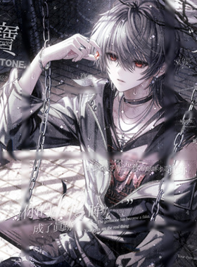 打包72张 灰色的弦扭蛋4期 男生动漫插画头像原创圈 高清无水印