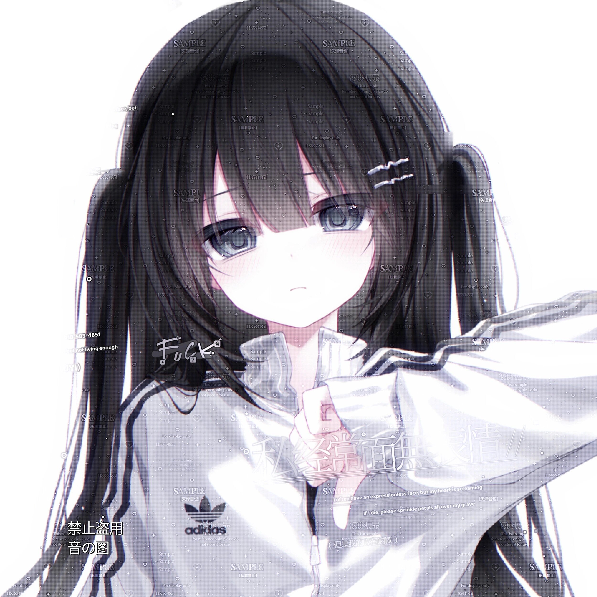 打包6张 柏直购 可爱帅气女生动漫插画头像扭蛋原创圈高清无水印