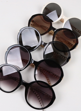 大框圆框太阳眼镜墨镜