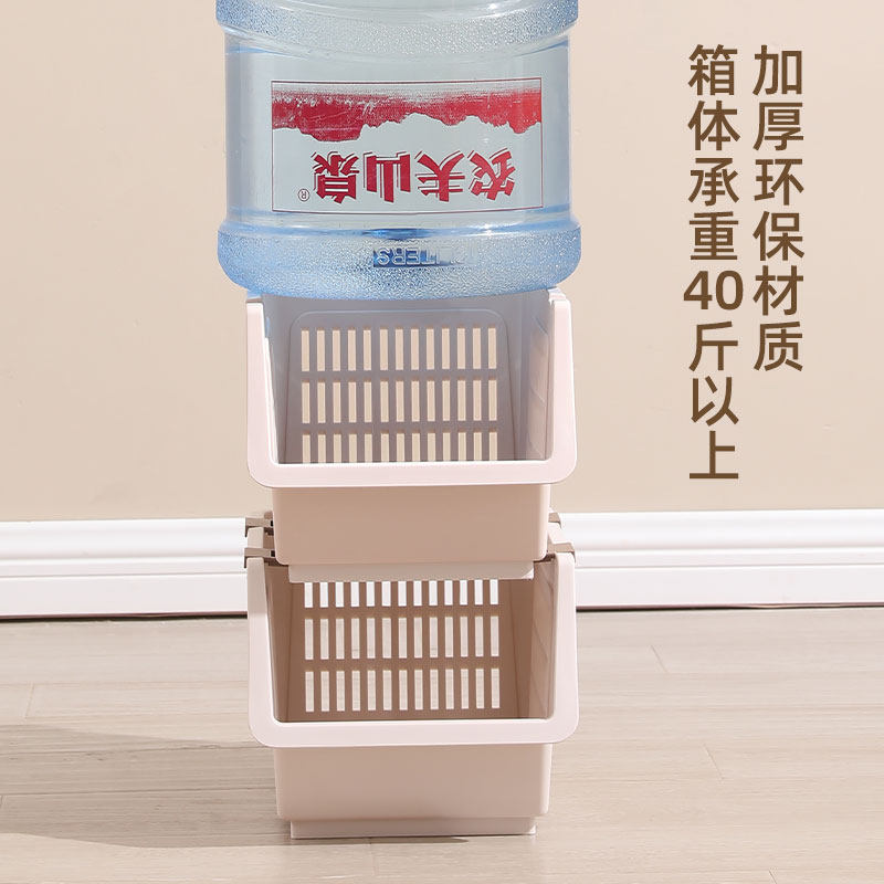 厨房蔬菜置物架收纳筐落地式多层塑料家用大全用品菜架菜篮子架子