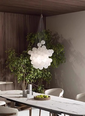 意大利Luceplan Stochastic创意设计别墅挑空玻璃泡泡球客厅吊灯