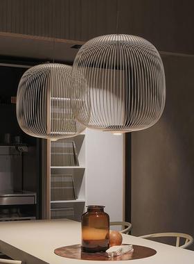 现代简约客厅吊灯设计师Spokes鸟笼别墅创意个性吧台民宿餐厅灯具