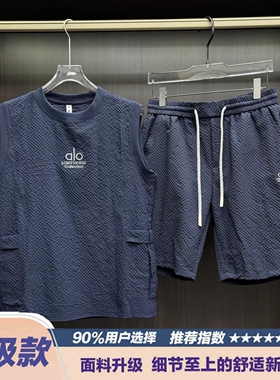 夏季无袖男士大码重磅背心上衣宽松圆领潮流T恤衫百搭坎肩