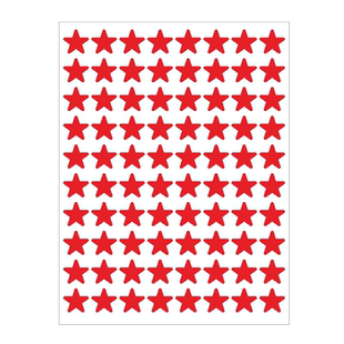 1cm五角星贴纸5mm红色小星星贴纸黄蓝绿粉紫橙黑色贴纸幼儿园脸贴奖励贴纸儿童10mm星星手机装饰表扬鼓励贴纸