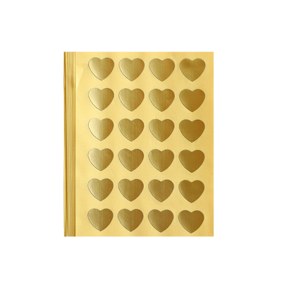 大小号金银色爱心五角星封口贴纸