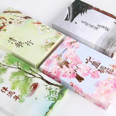 盒装古风唯美文艺道具明信片
