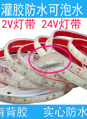 LED灯带 12V/24V 灌胶防水户外汽车货箱泳池船用照明IP68泡水灯条