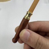 高档海南黄花梨木老料烟嘴海黄虎皮纹烟斗过滤器粗细两烟嘴黑檀木