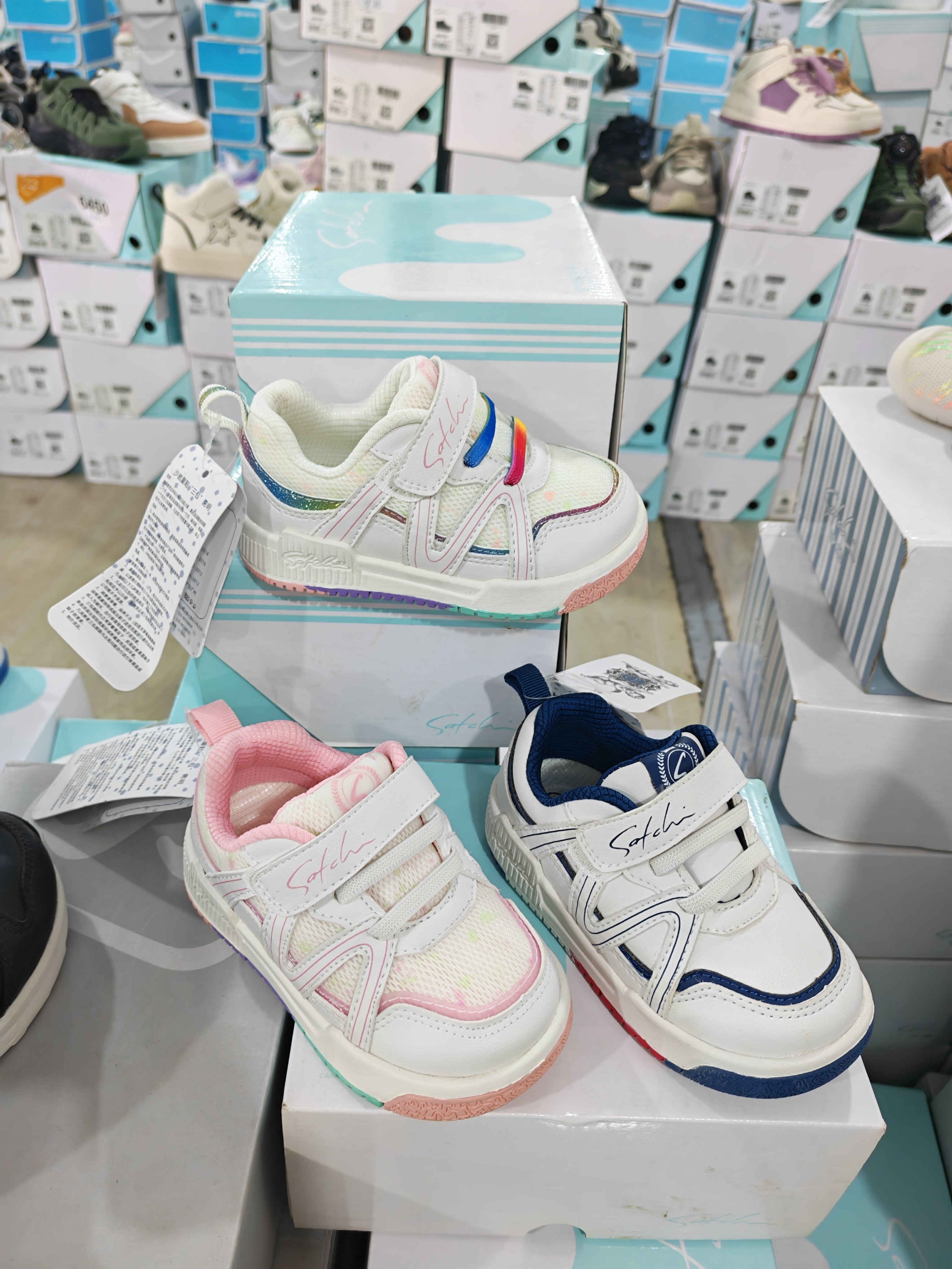 专柜撤柜沙家童鞋春夏秋女童运动鞋中小童鞋轻便软底舒适板鞋