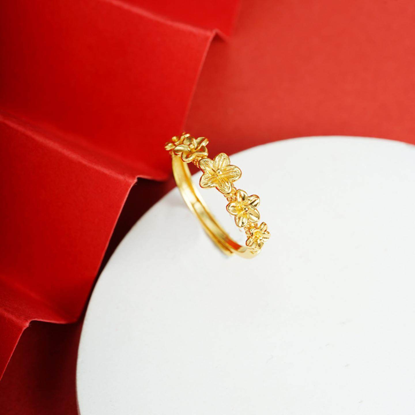 越南沙金戒指轻奢甜美风花朵活口指环女百搭简约久不掉色饰品货源,饰品/流行首饰/时尚饰品新,戒指/指环,淘宝优惠券,粉丝福利购,淘宝优惠卷