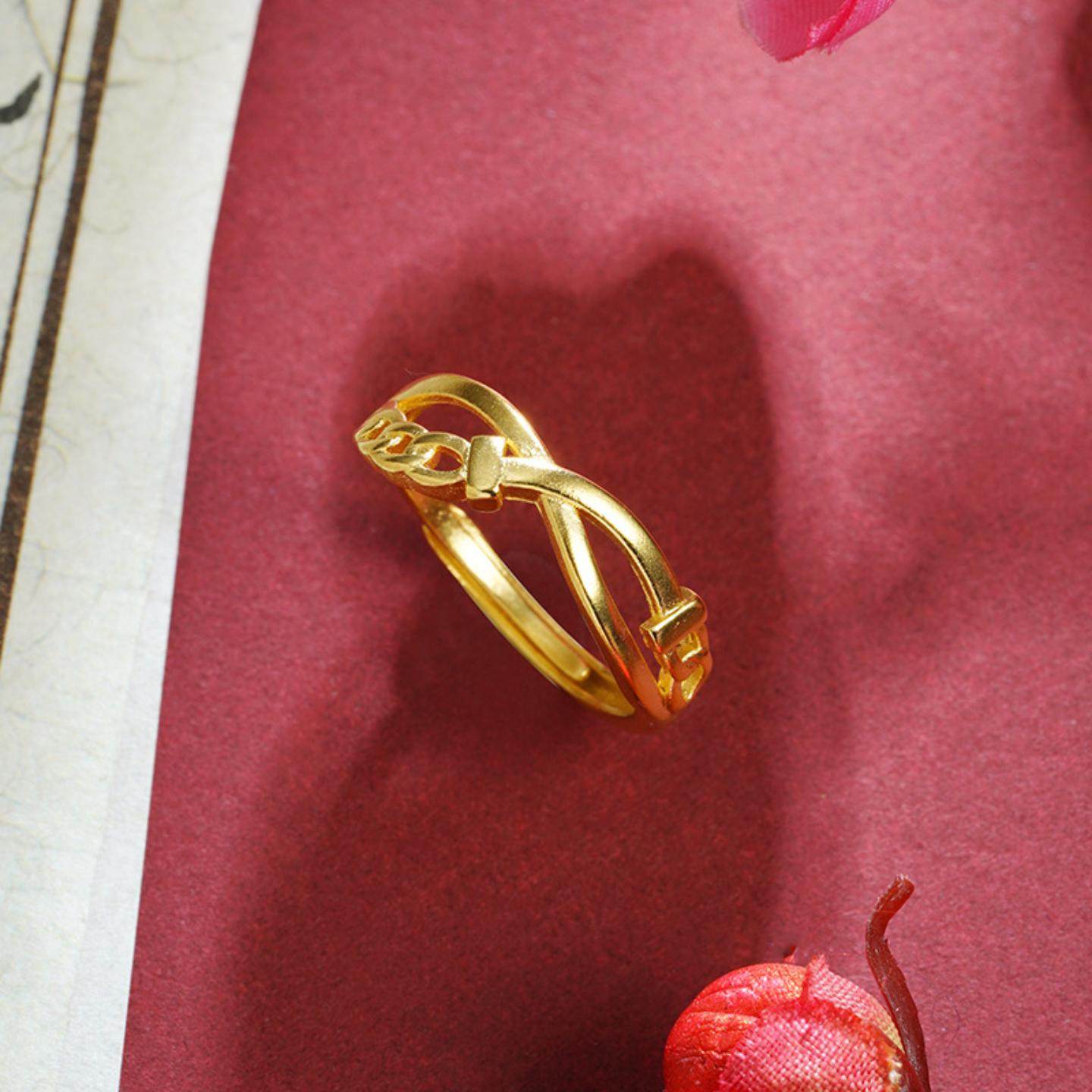 国潮越南沙金戒指复古扭转绳结活口指环女小众设计感饰品货源,饰品/流行首饰/时尚饰品新,戒指/指环,淘宝优惠券,粉丝福利购,淘宝优惠卷