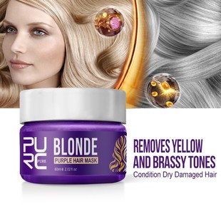 and Mask tones Hair brassy Removes Purple PURC yellow 60ml