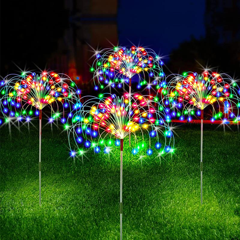 Solar LED Firework Fairy Lights Outdoor Garden Decoration