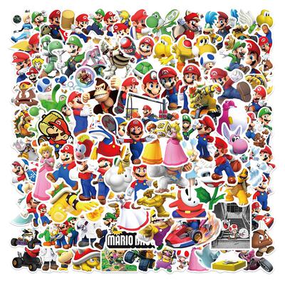 50/100PCS Game Super Mary Series Stickers Mario Bros Luigi