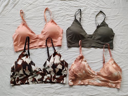 B11-63女无钢圈外单法式深V出口欧美套头文胸内衣bra居家睡眠少女