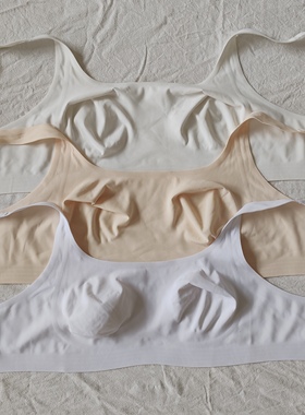 B21-17女式全罩杯薄款冰丝无痕乳胶大码大胸CD杯文胸内衣bra抹胸