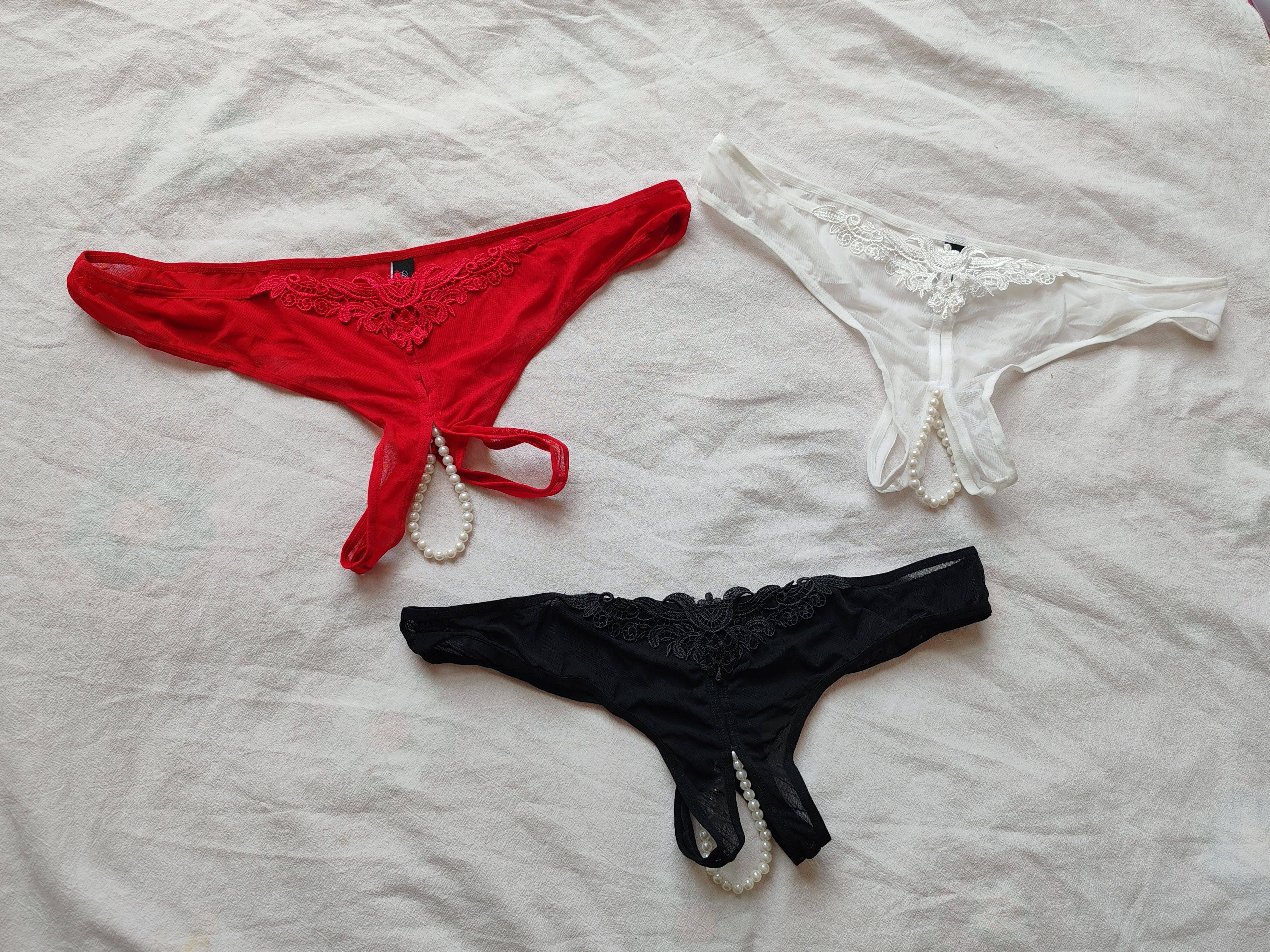 D44-14大码胖mm胖女人丁字裤内裤T裤开裆带珠子200斤300斤欧美,女士内衣/男士内衣/家居服,女丁字裤,淘宝优惠券,粉丝福利购,淘宝优惠卷