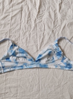 D35-22无钢圈法式三角杯薄款bralette断码清85B38BC外单文胸内衣