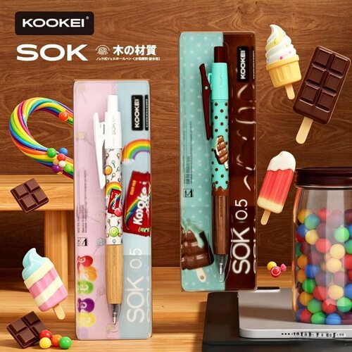 KOOKEI檀木中性笔糖果薄巧冰淇淋
