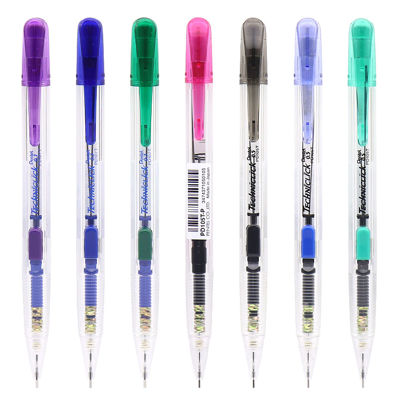 满额包邮 日本Pentel/派通 PD105T侧按式自动铅笔 0.5 0.7mm