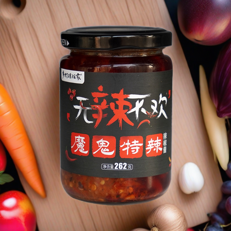 魔鬼辣椒酱巨辣变态辣鲜辣酱