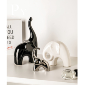 北欧现代高档轻奢酒柜象客厅乔迁送人工艺品餐边柜展示柜陶瓷摆件